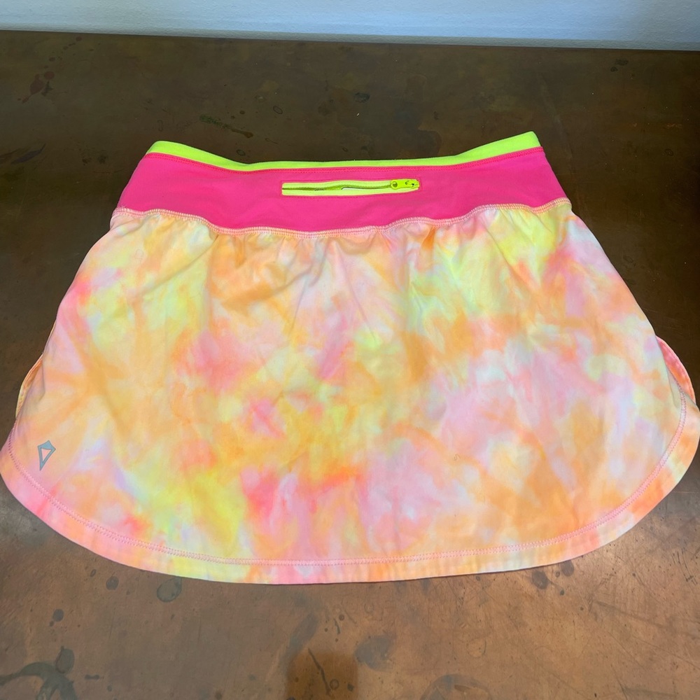 Ivviva tie die tennis skirt, kids 14, women’s 2